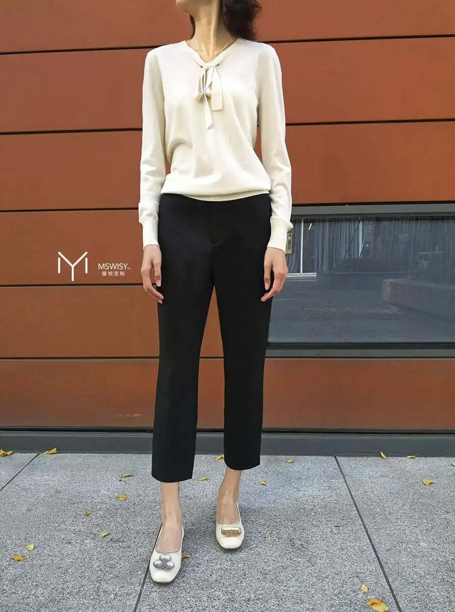 棉混纺小脚九分裤