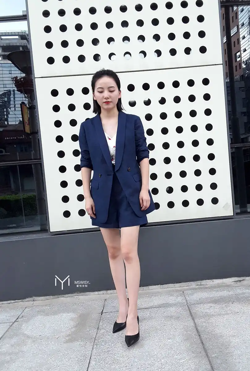 亚麻休闲西装中裤