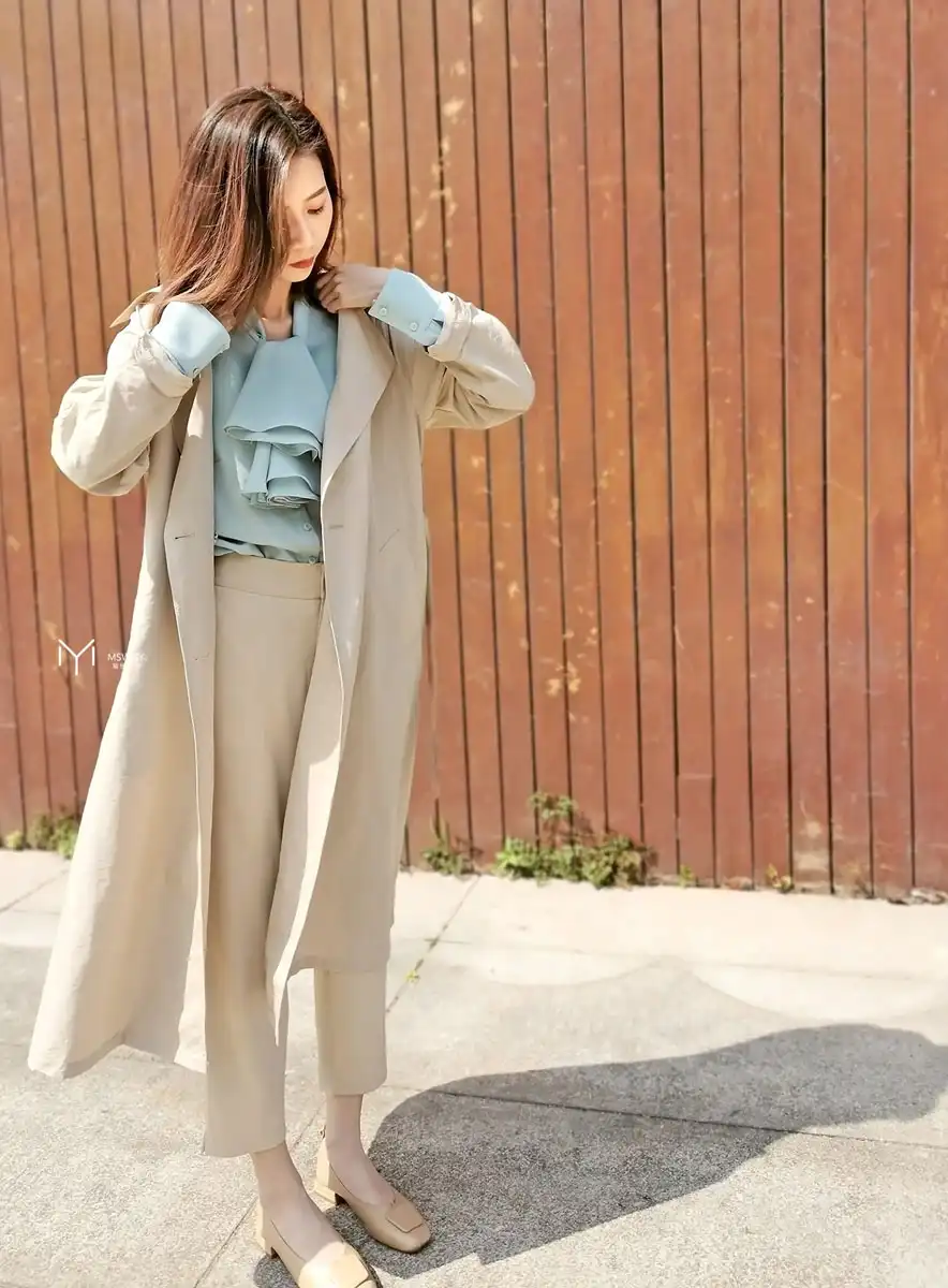 印花复古洛可可飘带雪纺女款衬衣